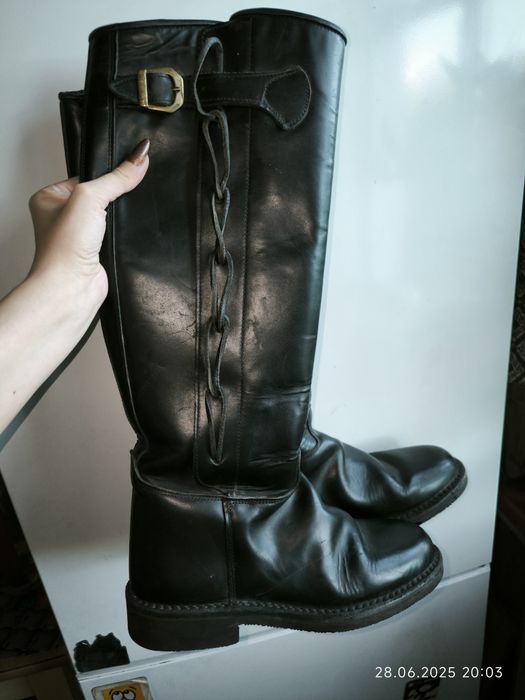 Чоботи для кінного спорту вінтаж шкіра р 40