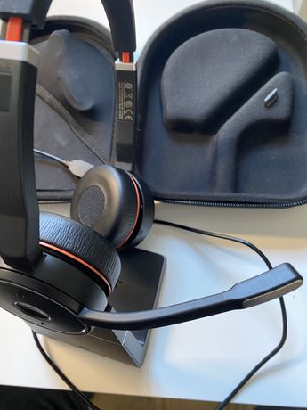 Sluchawki Jabra evolve 75 Stereo + stacja dokujaca + adapter + etui