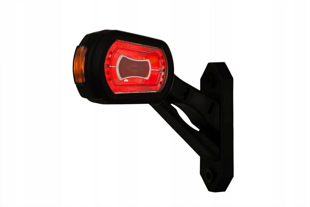 LAMPA OBRYSOWA LED SKOŚNA LEWA PRZYCZEPA NACZEPA