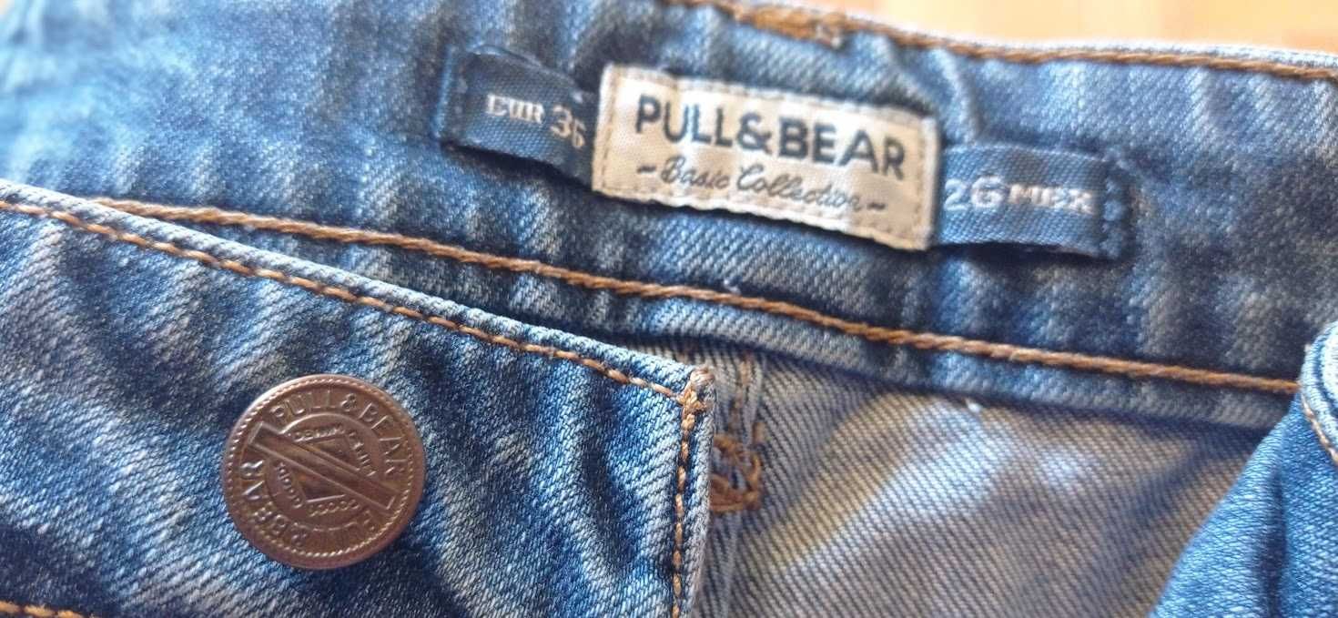 szorty, spodenki dżinsowe tzw. podarte ,Pull$Bear