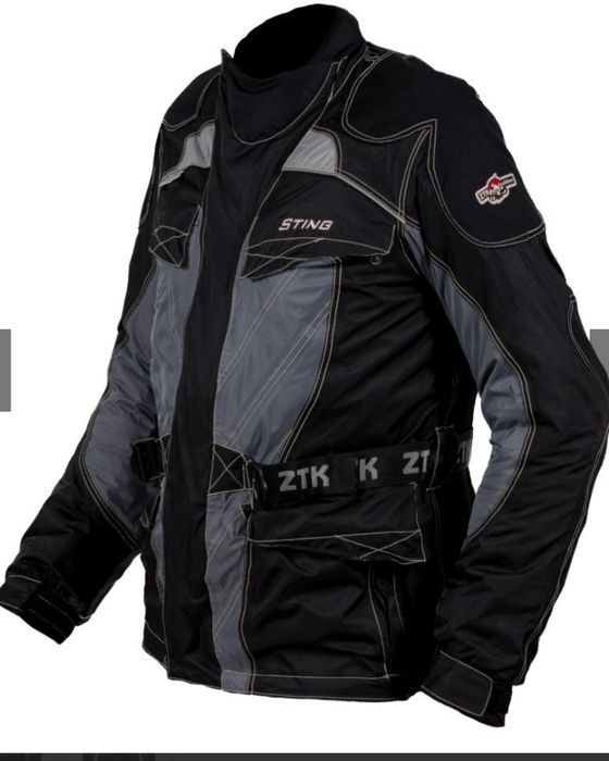 Kurtka motocyklowa Sting ZTK 3m szrno szara