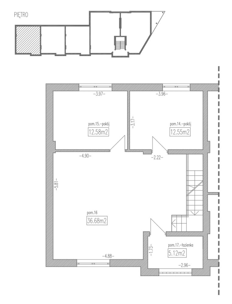 Segment 200 m2 Piaseczno Józefosław do wykończenia