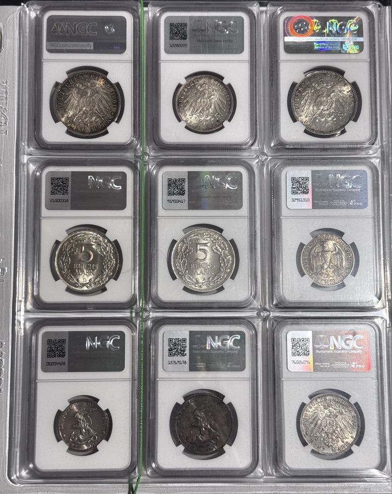Монеты Германии,США,Австрии в слабах NGC,PCGS