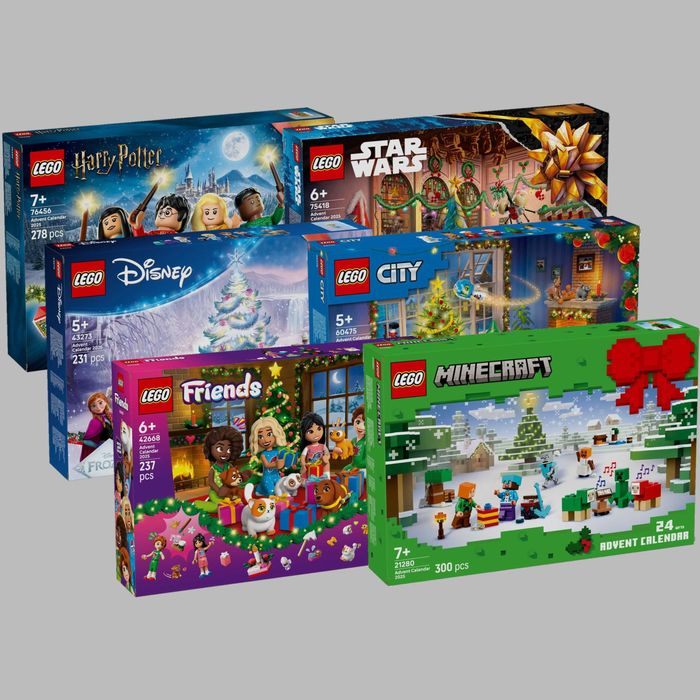 Адвент календарі ЛЕГО 2025 Гаррі Поттер, Майнкрафт, Сіті Оригінал LEGO