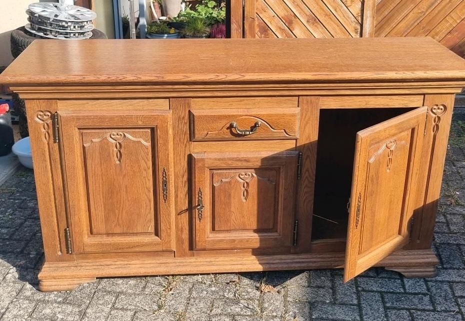 Duża komoda dębowa komoda pod telewizor lity pełny dąb