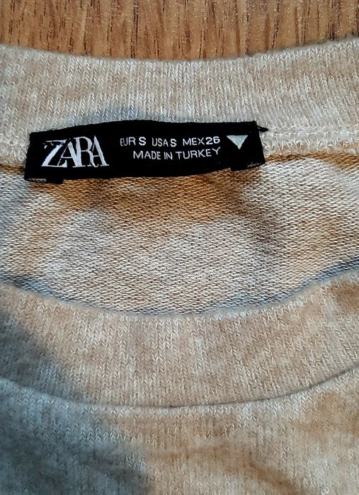 Бежевый базовый джемпер, кофта Zara
