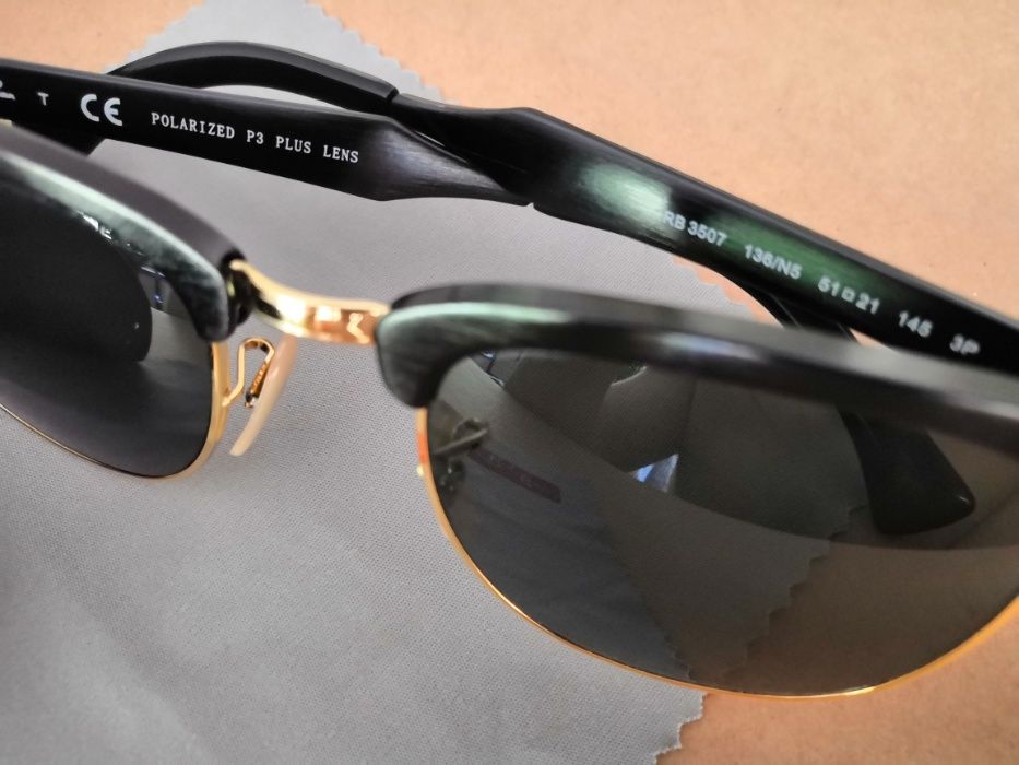 Óculos de Sol Ray-Ban Clubmaster Alum. RB3507 (Originais)