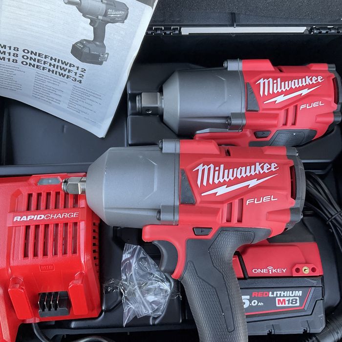 Milwaukee ONEFHIWF12 i FHIWF34 klucz udarowy 1898nm lub 2034 1/2lub3/4