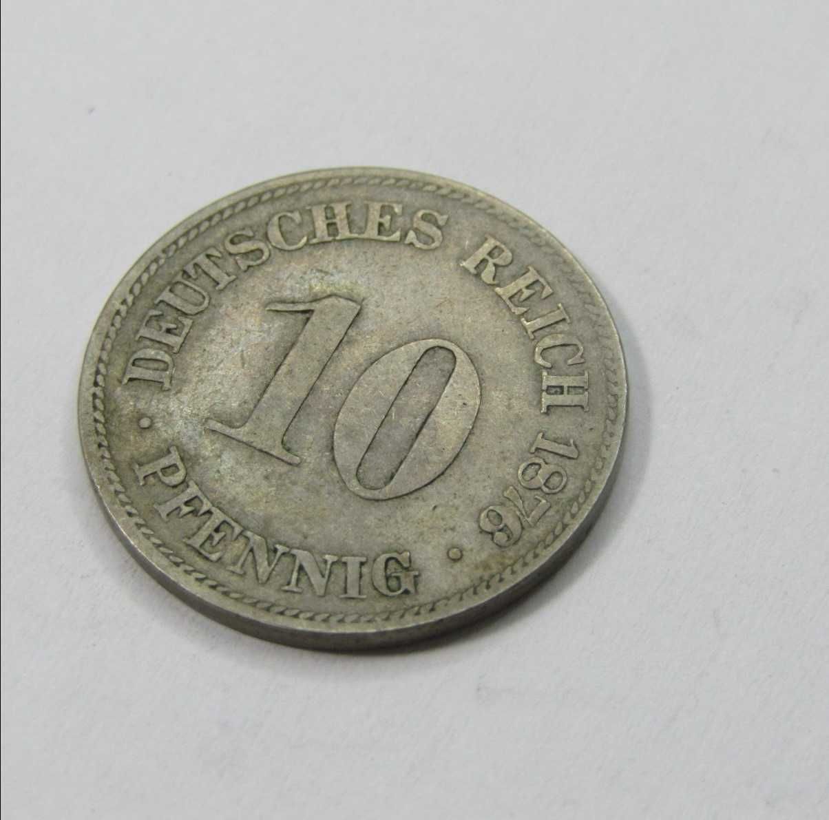 1876H German Reich 10 Pfennig - the scarce one