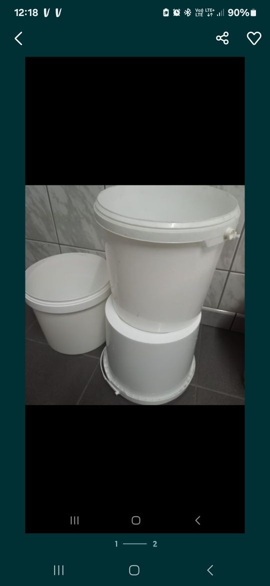 Wiadra 10l z przykrywką