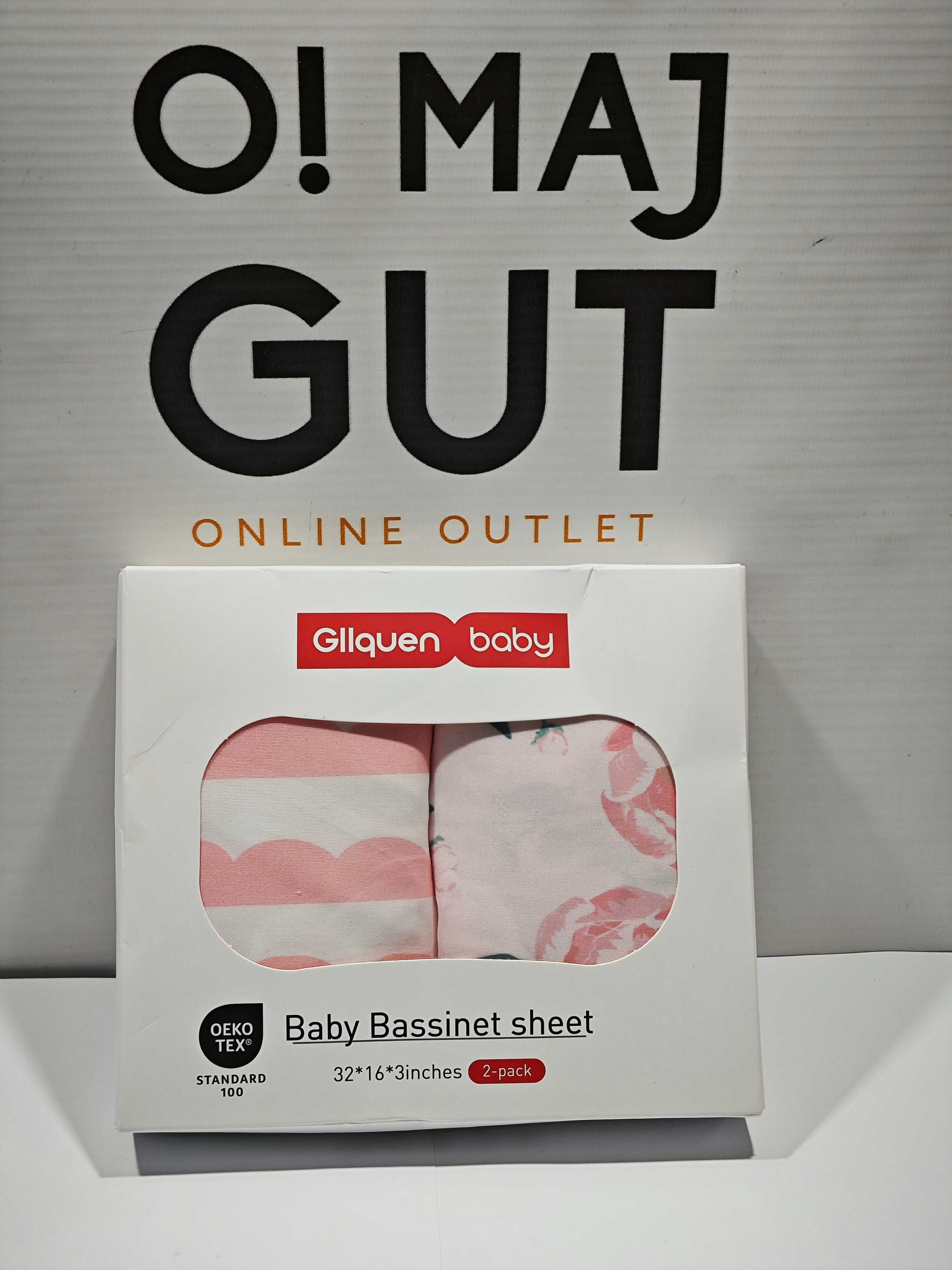 Gllquen Baby Pokrowiec Na Materac Do Wózka Z Gumką 81X41X8 Cm 2Szt.