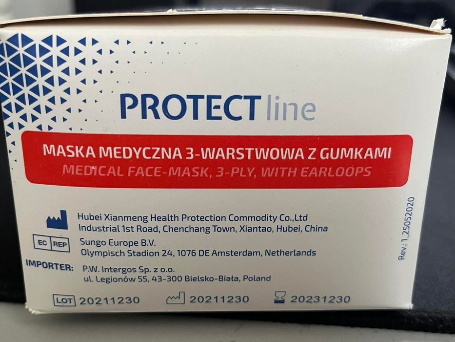 Jednorazowe Maski Medyczne 100 sztuk