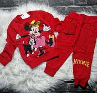 Komplet dres dla dziewczynki Myszka Minnie czerwony 74/80