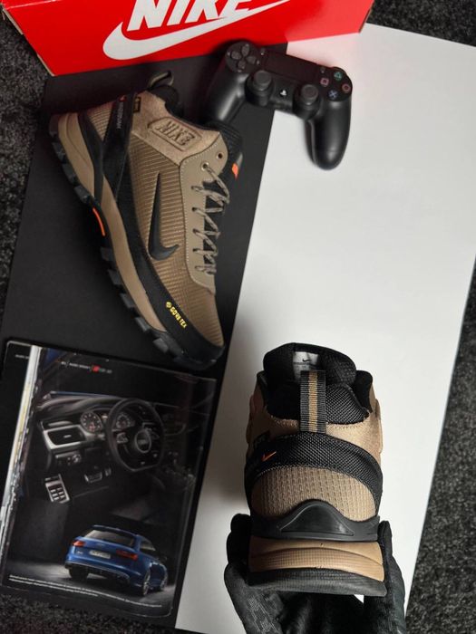 Чоловічі кросівки найк на хутрі Nike Rivah Fur Coyote Black [41-46]