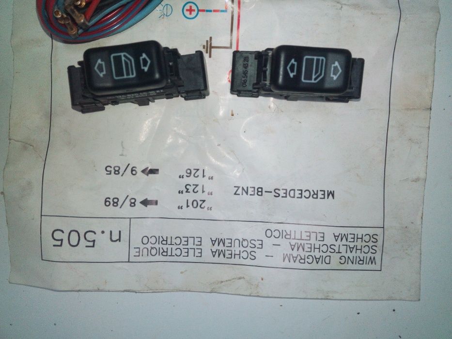 Mercedes benz w 124 elevador de vidro