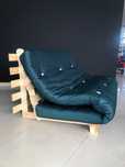 Sofa Kanapa Futon na taras balkon 120x200cm Zielona Rozkładana