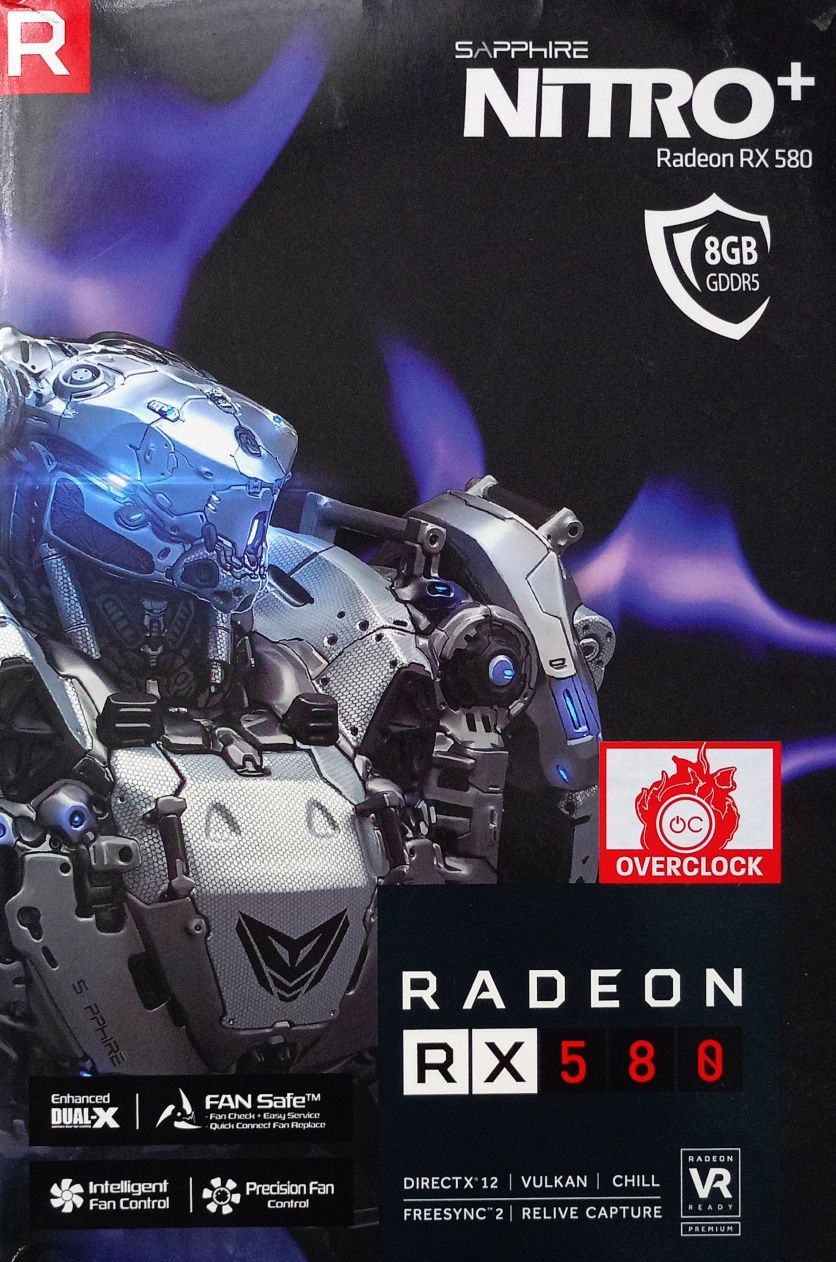 Komputer gamingowy RX580 Sapphire Nitro+8GB i3 9 generacji ODNOWIONY!