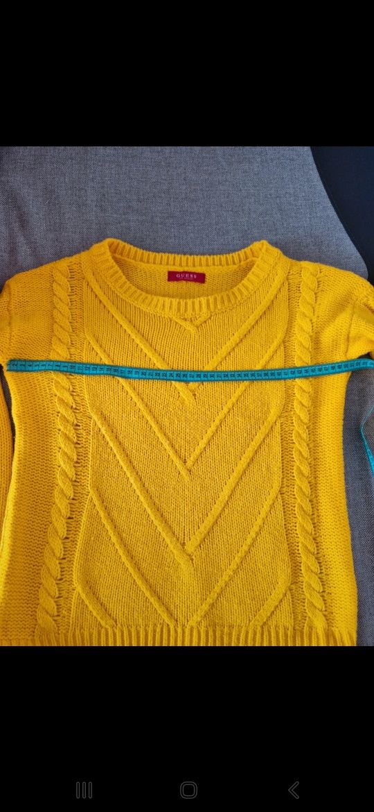Sweter Guess XS żółty