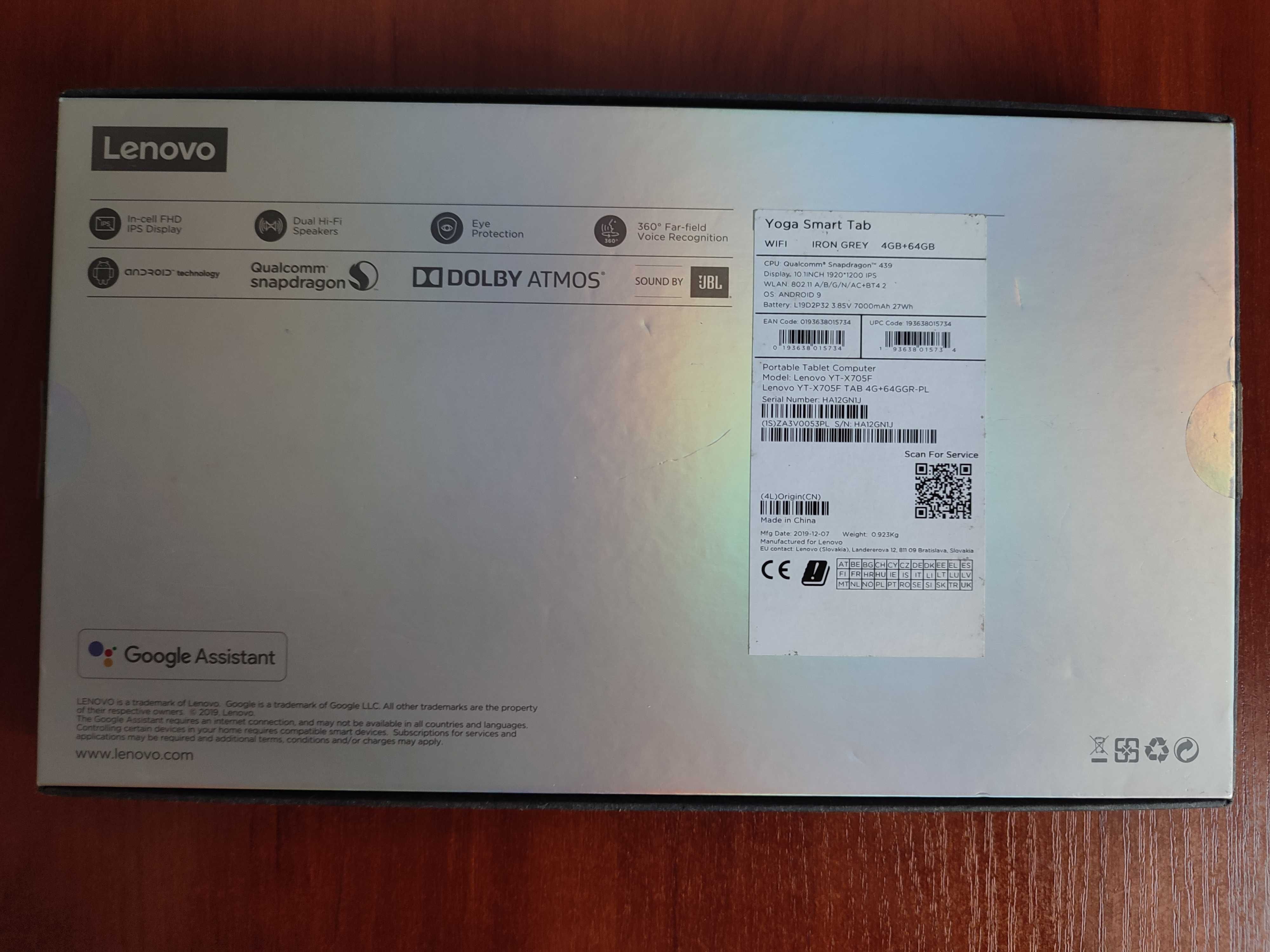 Tablet Lenovo Yoga Smart Tab