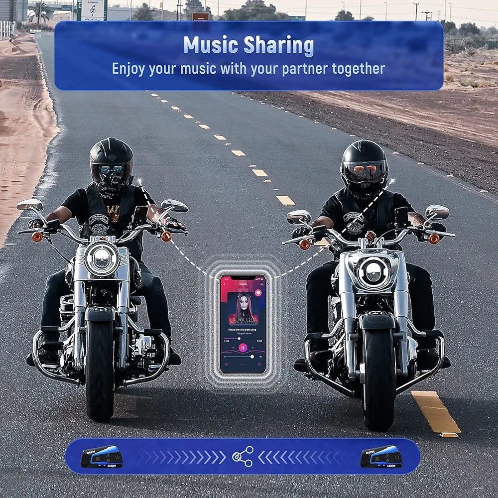 Lexin b4fm intercom zestaw 2 szt. Bluetooth zestaw słuchawkowy