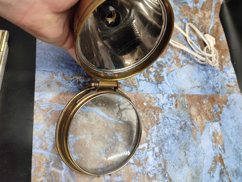 Loft Lampa - Mosiądz - Sygnowana - Unikat - Design - Ciekawa 2995