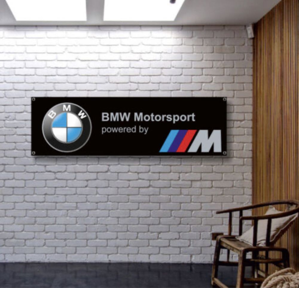 Baner plandeka BMW Motorsport Mperformance 150x60cm
