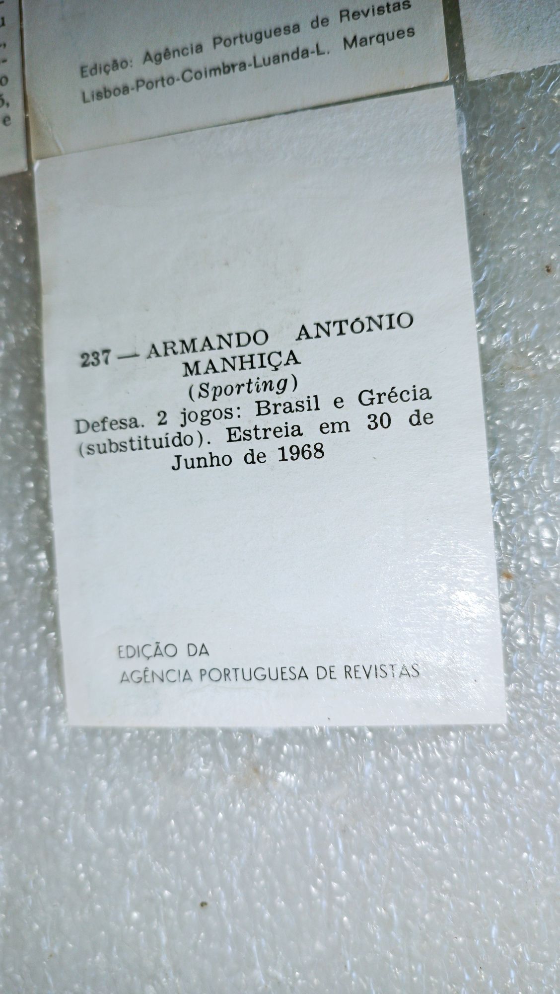 4 Antigos Cromos Futebol Português – Raros