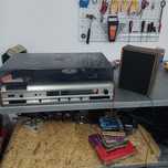 Radio gira discos antigo, discos de vinil