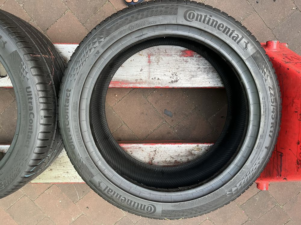 2x225/45/17 Continental UltraContact Jak NOWE 2022/23 rok