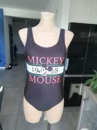 R.M nowy jednoczęściowy strój kąpielowy czarny Mickey Mouse
