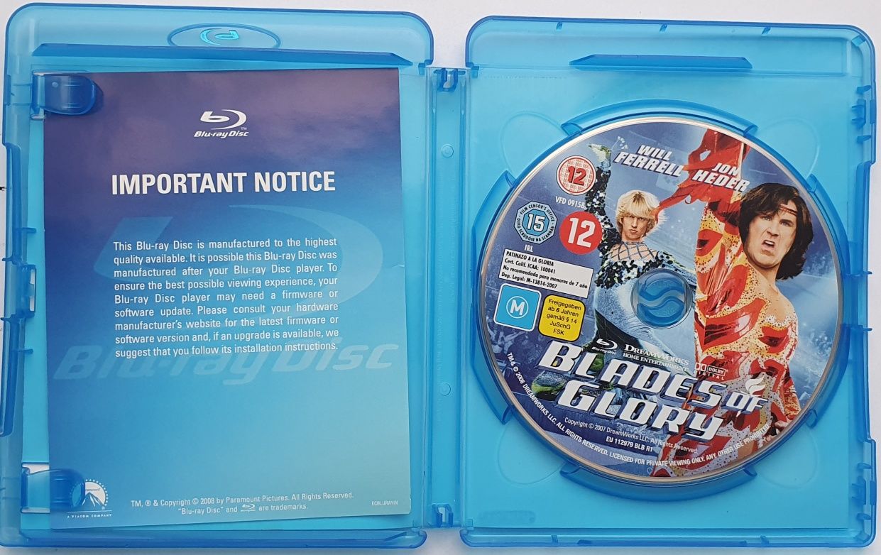 "Ostrza chwały" / "Blades of glory" Blu-Ray UK bez PL
