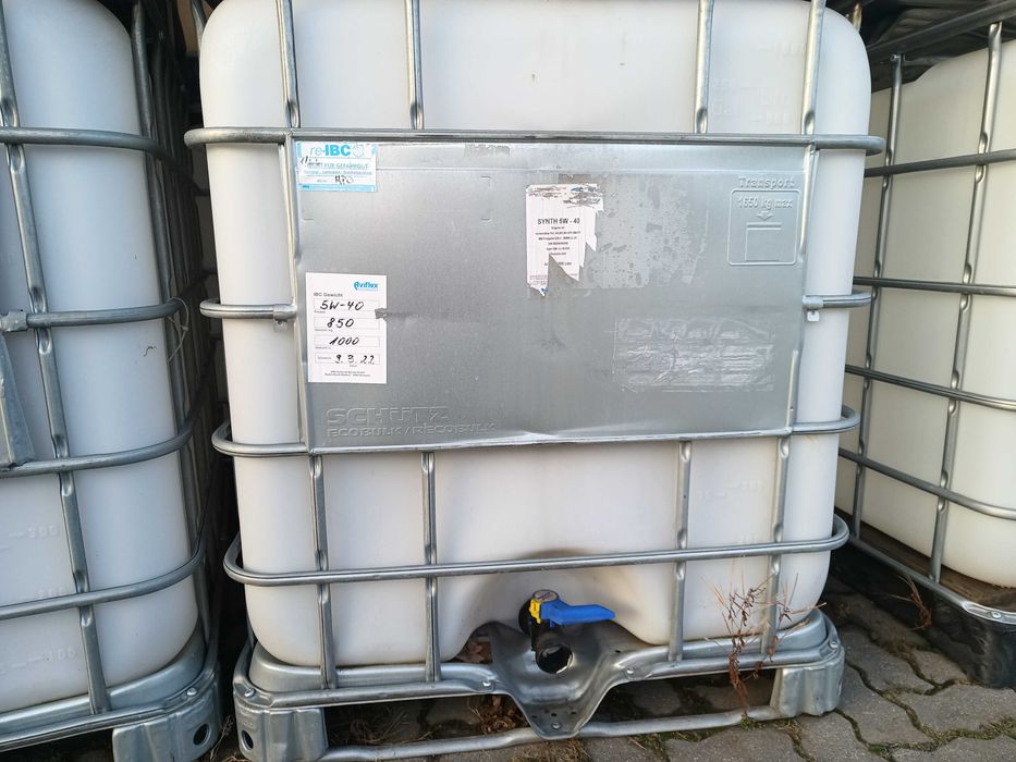 Pojemnik 1000L, IBC, Mauser, paletopojemnik - duże ilości