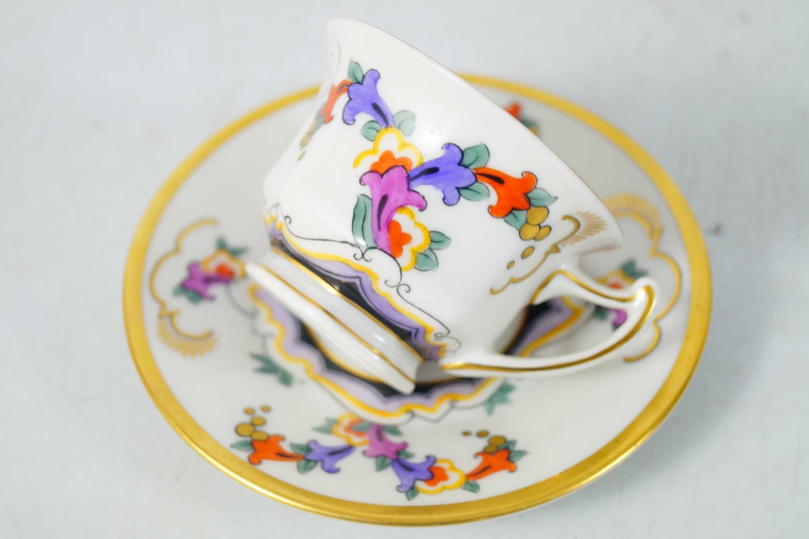 Rosenthal Butterfly piękna ręcznie malowana filiżanka espresso