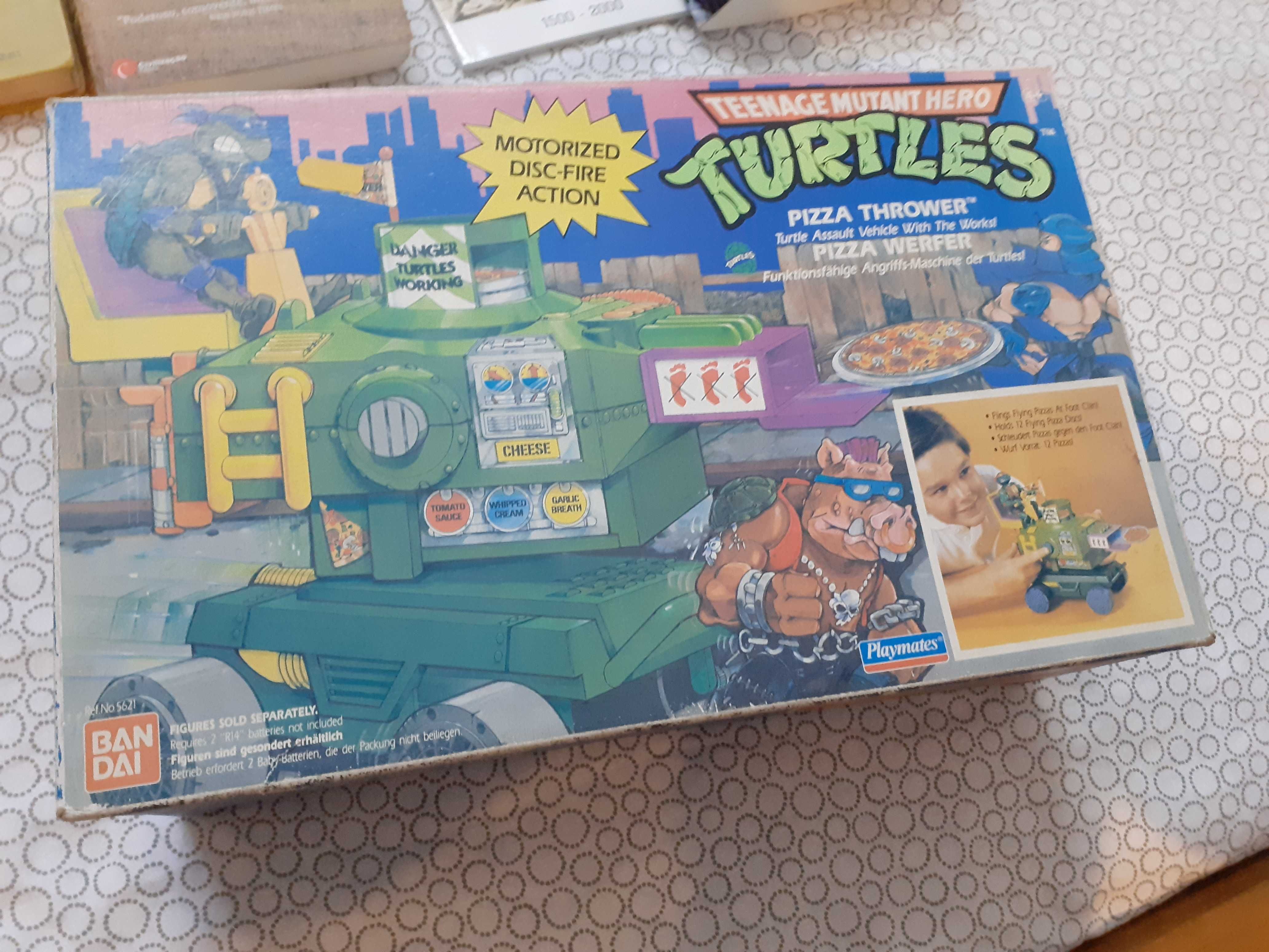Teenage Mutant Ninja Turtles TMNT Sewer Dragster + Pizza Thrower Novos