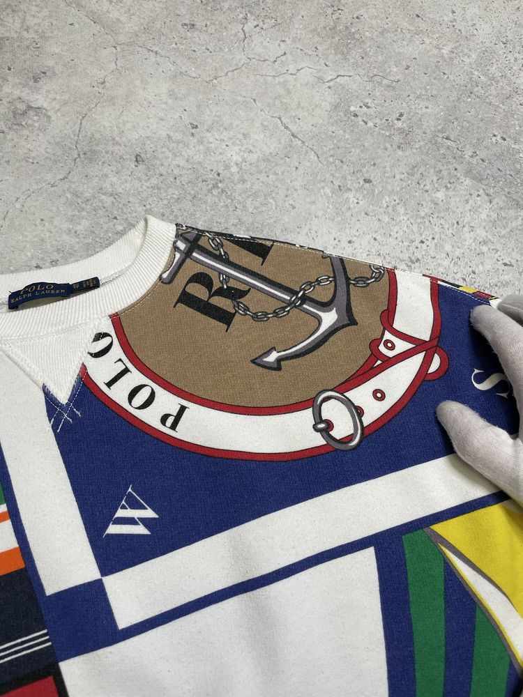 Женский Новый Свитшот Polo Ralph Lauren Sailing Print Multicolour