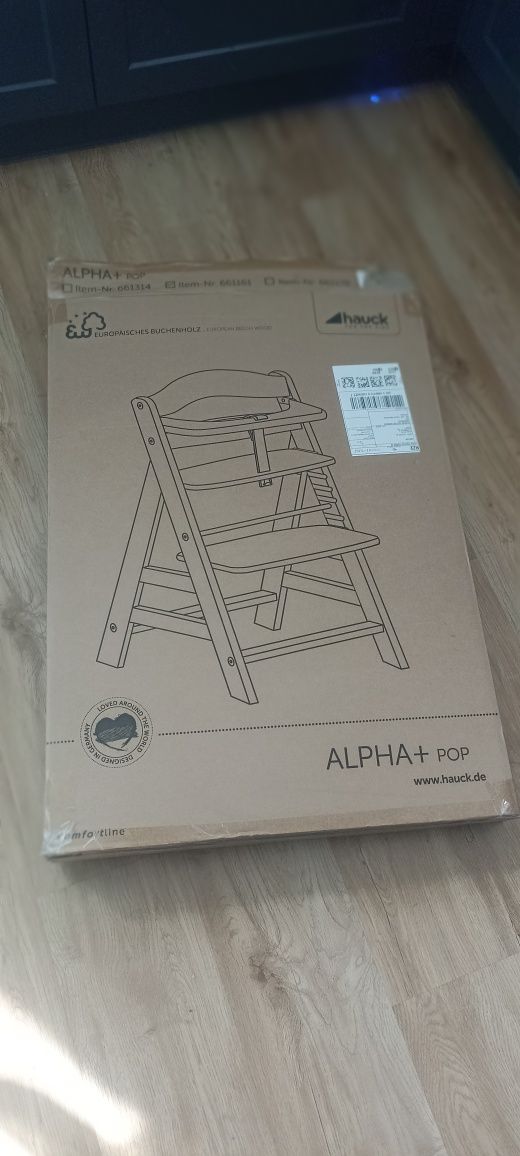 Krzesełko do karmienia hauck alpha+