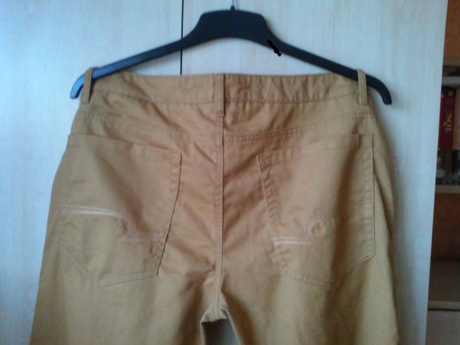 spodnie ( kamelowe) NOWE Reserved 34/32 WYMIARY!