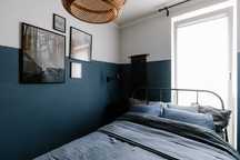 Łóżko IKEA Kopardal rama stelaż materac zestaw metalowe loft minimaliz