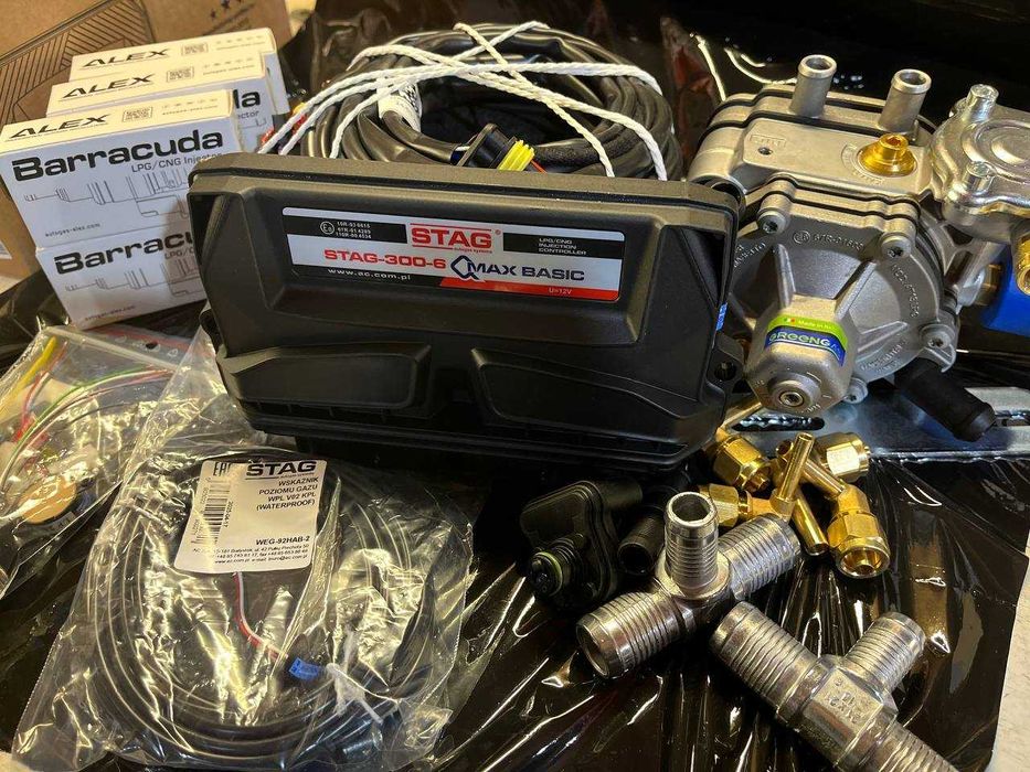 Гбо 4пок комплект газової установки+монтаж 6циліндрів газ на авто