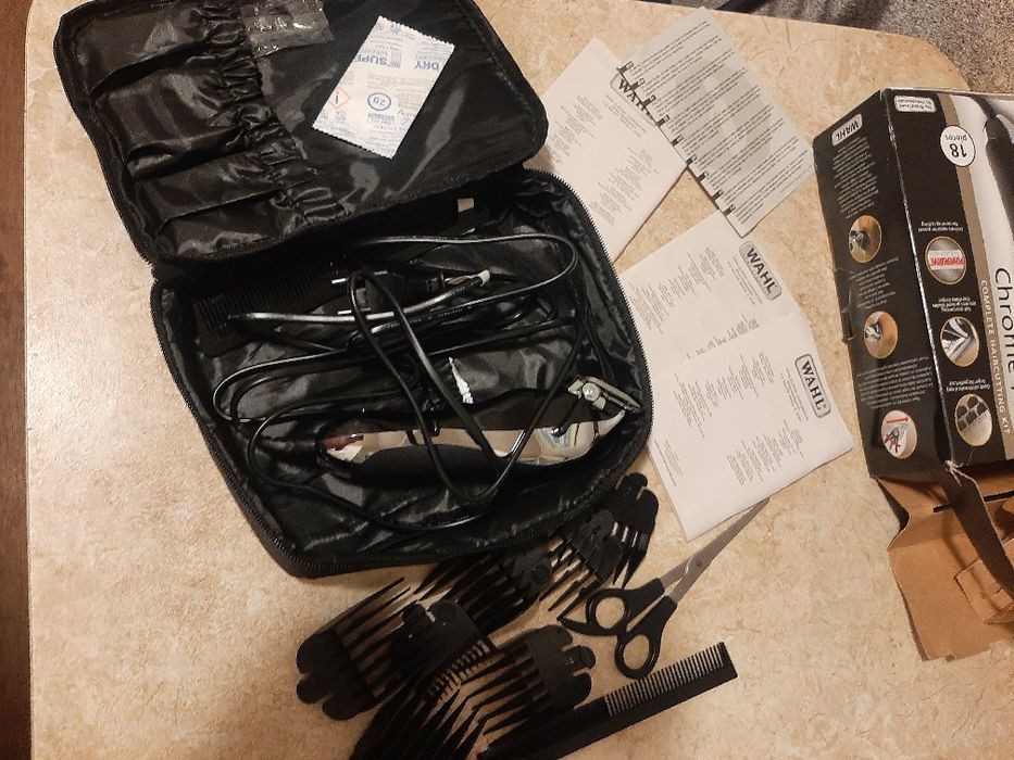 Машинка для стрижки Wahl chrome pro 201003.0460 чёрный хром.