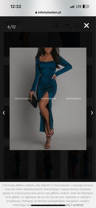 Sukienka infinity fashion wiazana maxi wieczorowa na wesele midi