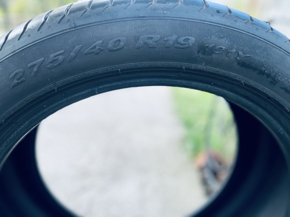 шина бу літня 275/40 r19 pirelli pzero run flat 5mm