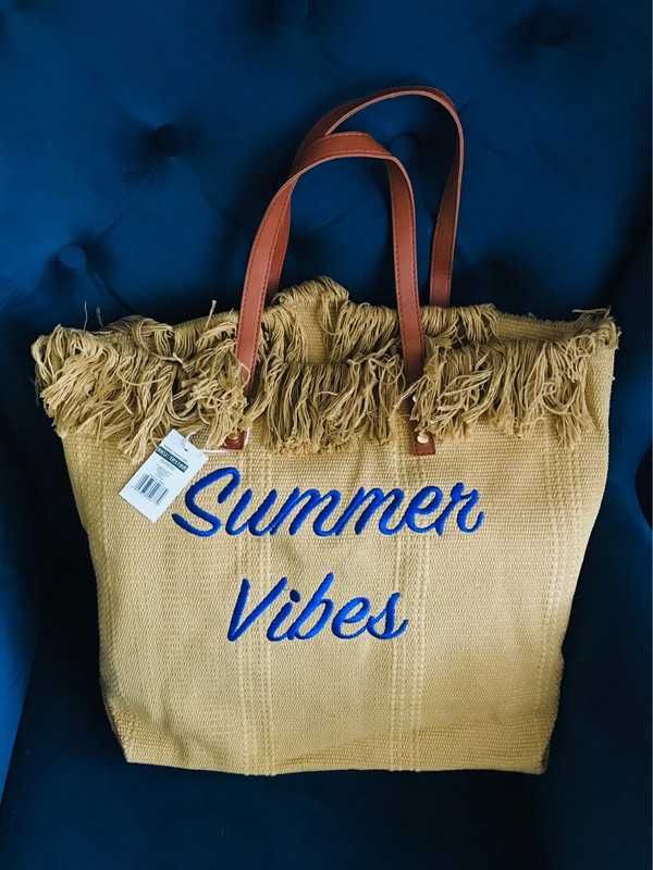 Torba plażowa BOHO brązowa