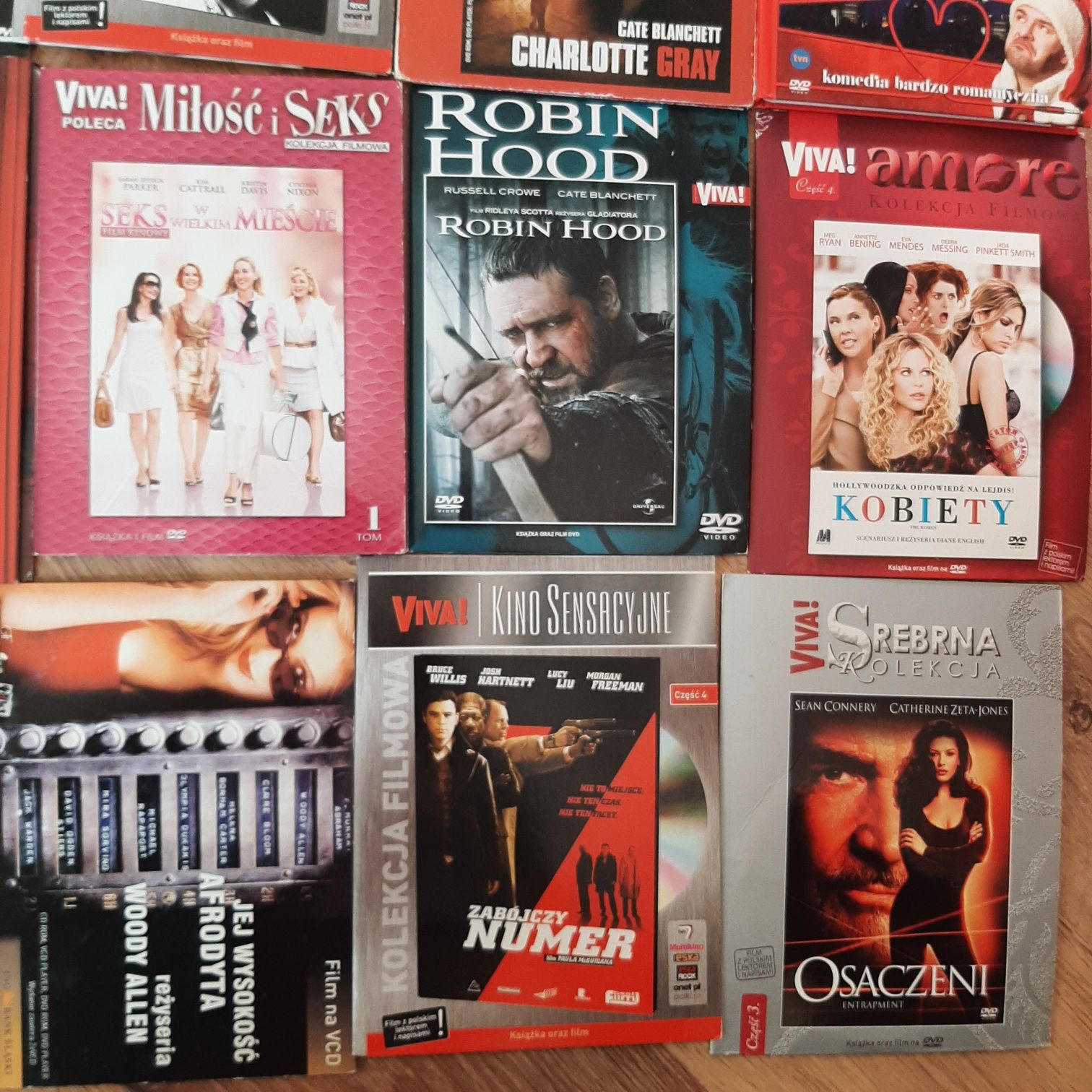 DVD, VCD zestaw filmów - Listy do M., Seks w wielkim mieście, Robin Ho