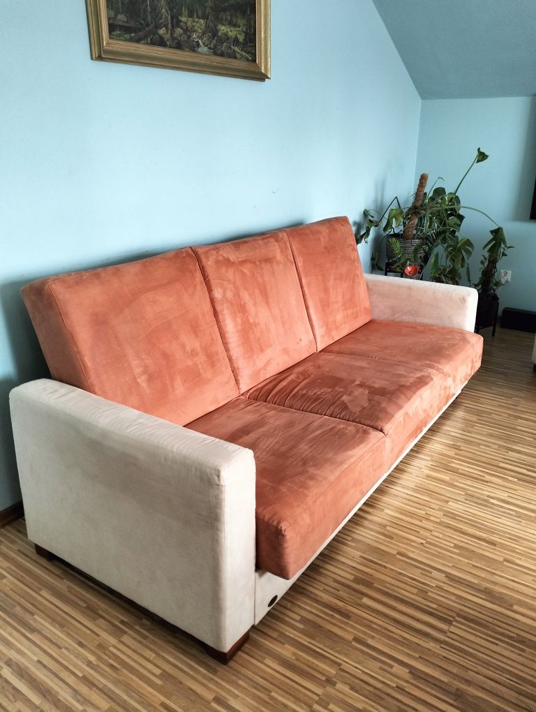 Zestaw mebli sofa rozkładana+ 2 fotele