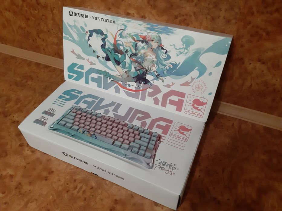 Клавіатура бездротова GRAVASTAR Mercury K1 Lite/Sakura Special Edition