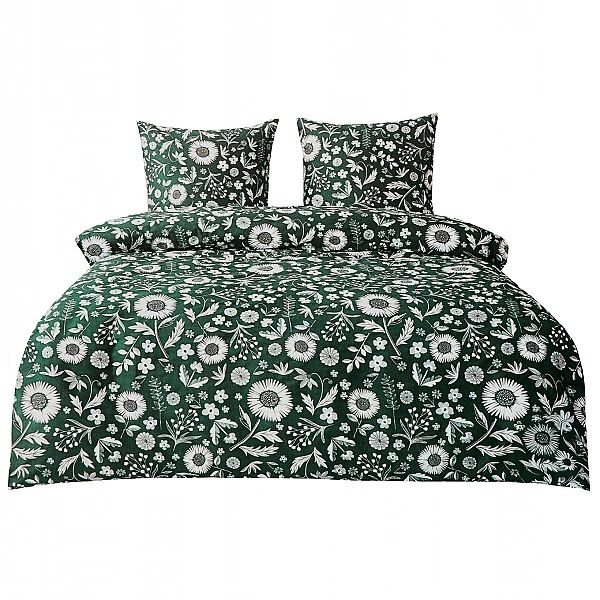 Pościel 200x220/3 części Satyna Bawełniana Aida Komplet 2x Poszewka