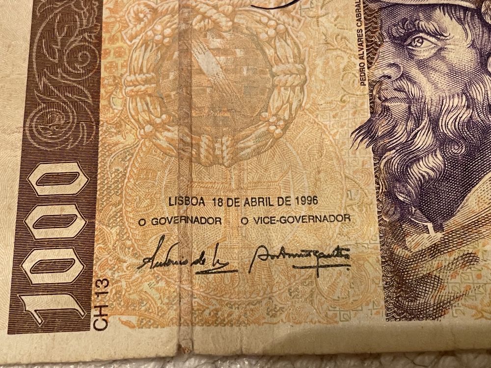 Nota 1000 escudos 1996