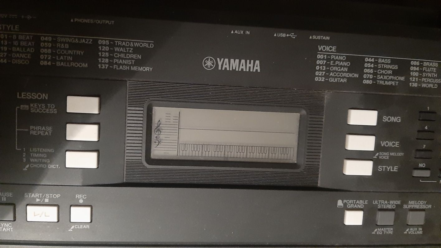 Keyboard/Klawisze YAMAHA E343