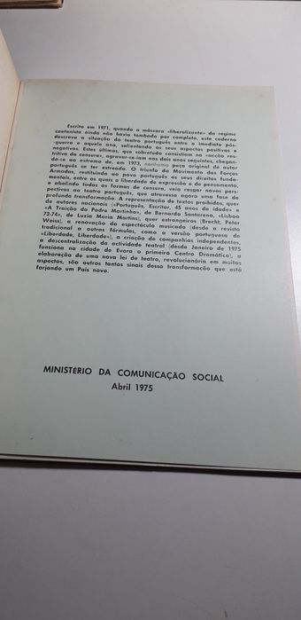 O Teatro Português no Pós-Guerra (1972)